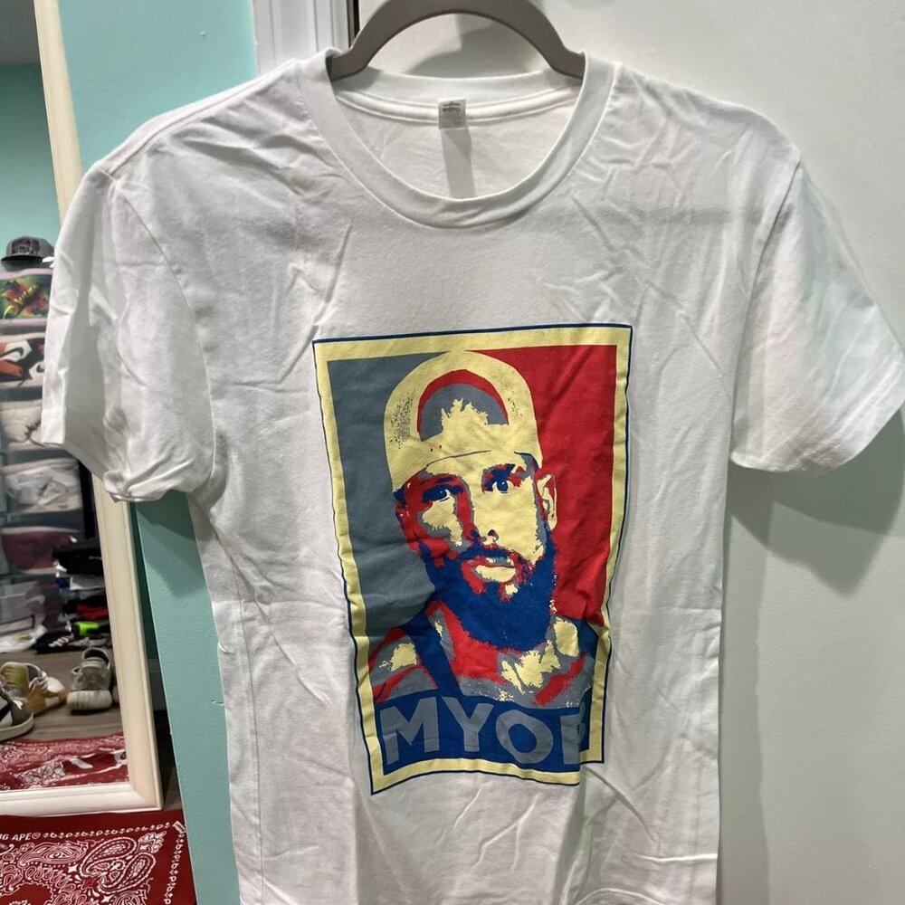 Joey Swoll MYOB Gym Positivity Shirt sz S